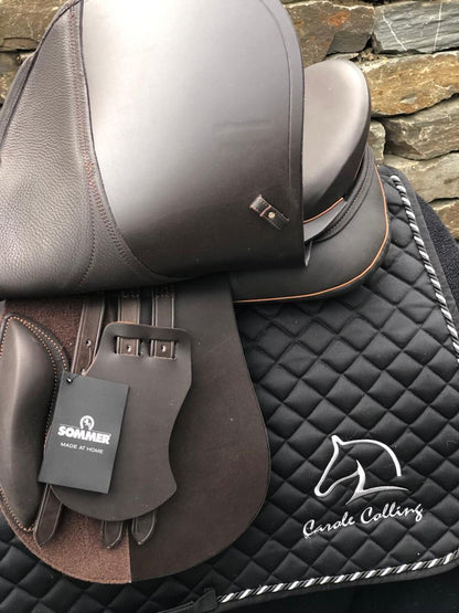 Sommer Diplomat VS 17" Mocca/Schwarz Vielseitigkeitssattel [NEU] - Pferdesattel Shop