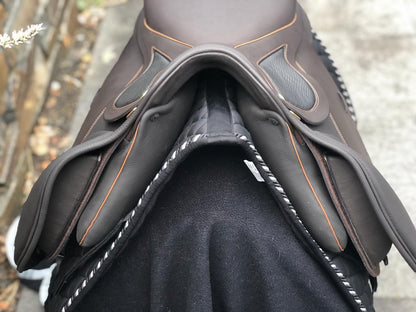 Sommer Diplomat VS 17" Mocca/Schwarz Vielseitigkeitssattel [NEU] - Pferdesattel Shop