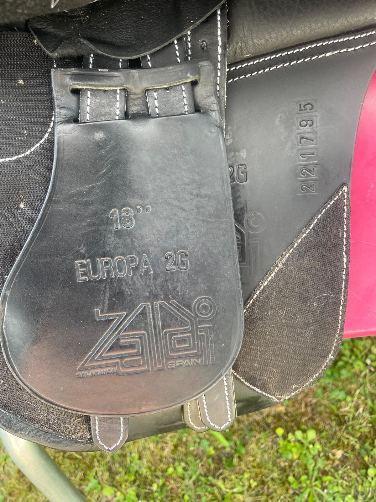 Zaldi VIelseitigkeitssattel Europa 2G 18" schwarz, Pferdesattel Shop