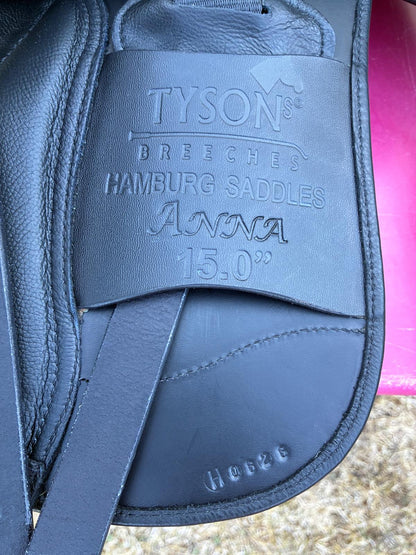 Tysons Breeches Dressursattel Anna Silver Glitzer  15" [NEU], Pferdesattel Shop