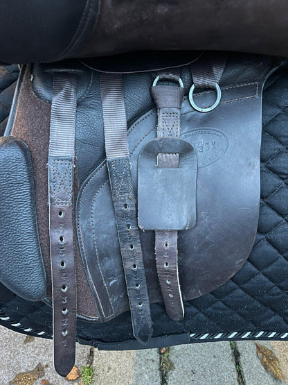 Kent and Masters Vielseitigkeitssattel Mocca 17,5“ - Pferdesattel Shop